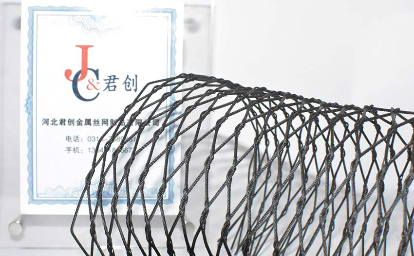 黑色氧化不銹鋼繩網